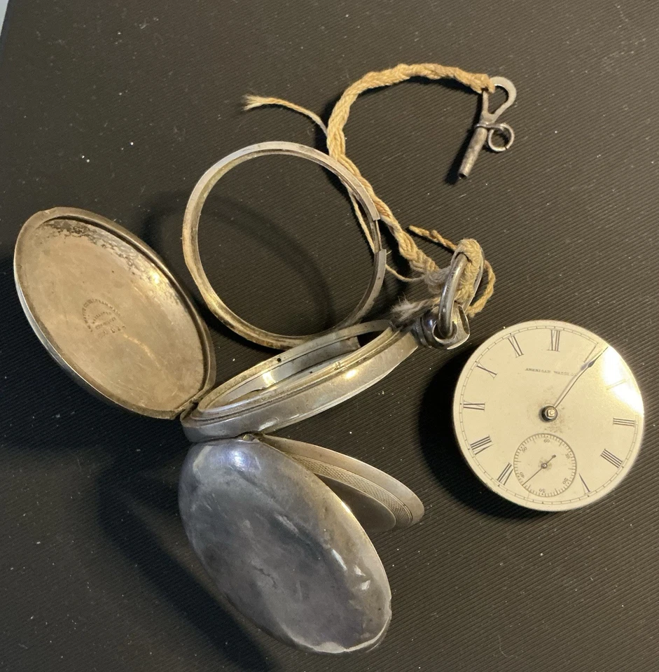 Vintage Waltham PS Bartlett 18s 11j  Model 1857 Coin Silver  Pocket Watch A1150 - Image 2 of 4