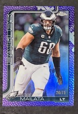 2025 Topps Chrome Jordan Mailata Purple Pigskin Refractor /75 Eagles