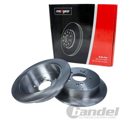 2x MAXGEAR BREMSSCHEIBEN 284mm VOLL HINTEN passend für SSANGYONG ACTYON KORANDO 