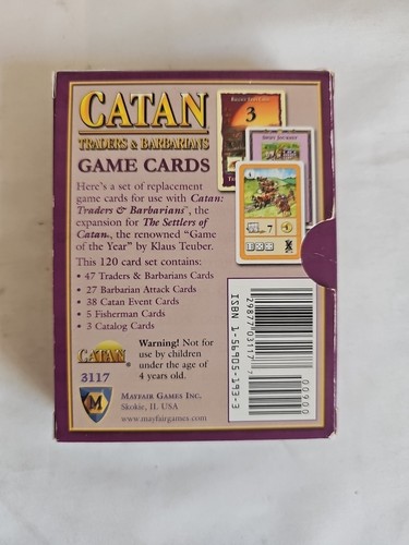 Catan Traders & Barbarians 120 Replacement Game Cards. Complete. - Picture 2 of 2