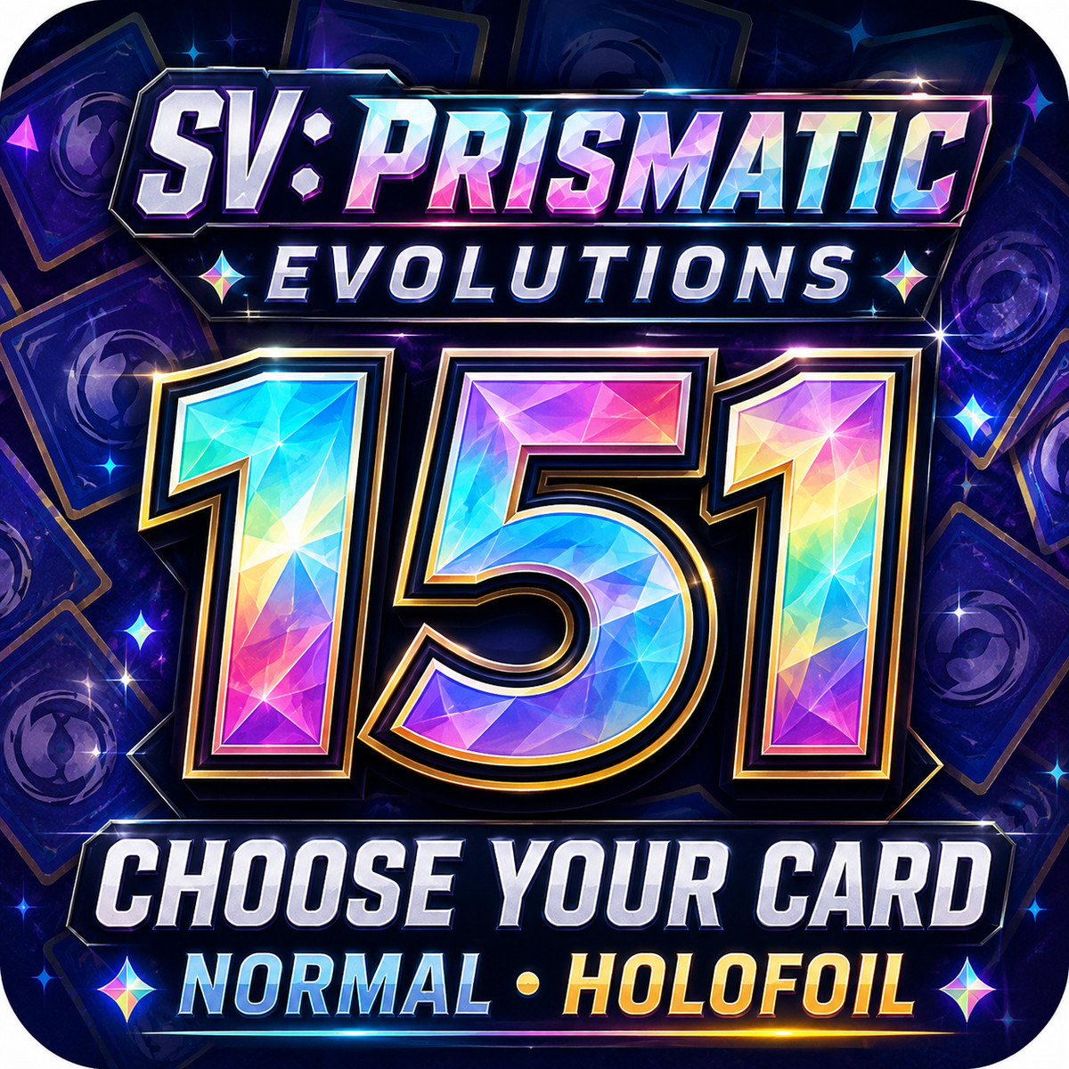 SV: Prismatic Evolutions / Normal / Holofoil / Near Mint / Card #1-250