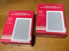 NEW Sealed Radio Shack Flush Mount Wall Ceiling Speaker 30 Watts 2-Way (2) Pair