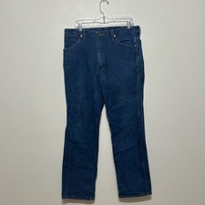 Wrangler Denim Blue Jeans 936DEN Cowboy Cut Mens Size 36 x 31 Vintage Bootcut