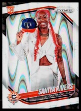 2025 Panini Prizm WNBA #150 Saniya Rivers White Seismic Prizms
