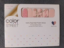 Color Street Nail Polish Strips 16 Strips Hope Blooms Made in USA