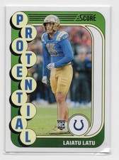 2024 Score #22 Laiatu Latu Protential Red