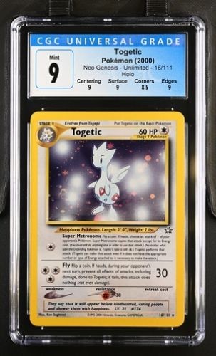 Togetic 16/111 Holo Rare - Neo Genesis CGC 9 Mint