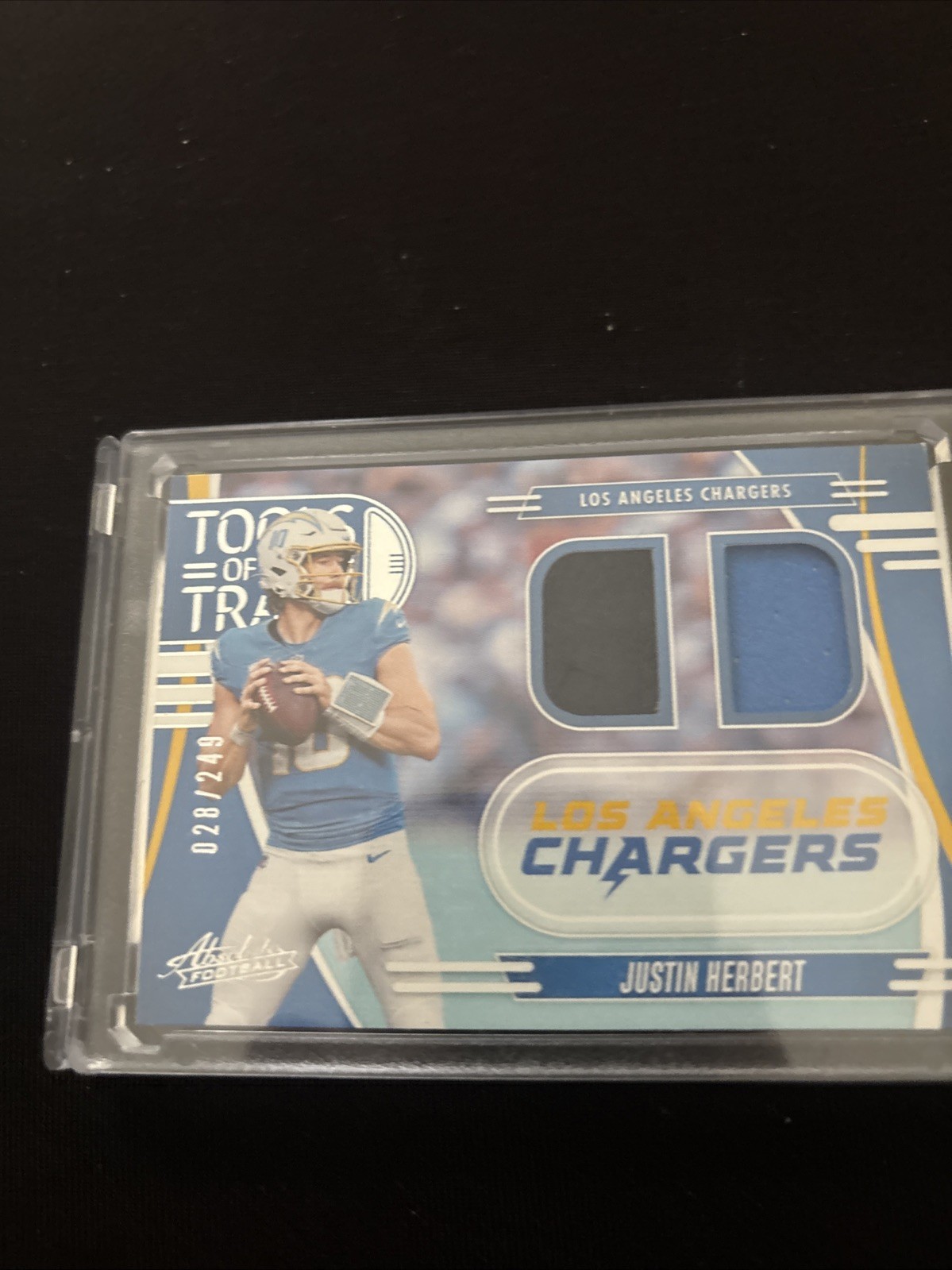 /249 Justin Herbert 2025 Panini Absolute - Tools of the Trade Double