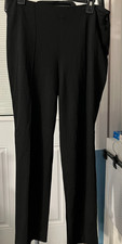 ESCADA SZ 42 12 BLACK DRESS CAREER PANTS VISCOSE POLY ELASTANE GERMANY JA02