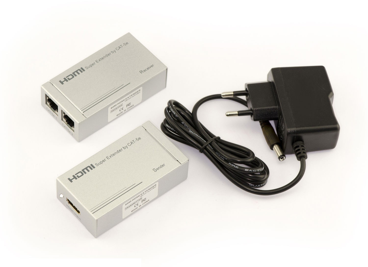 Extender HDMI 30M à 60M pour prolonger votre signal vidéo via câble RJ45 noir