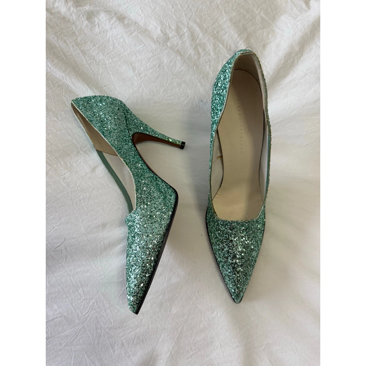 Green with Glitter Heels for Women for sale | eBay