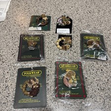 Assorted Boyds Bears  Friends Bearware Collection Pins NEW - Lot of 7
