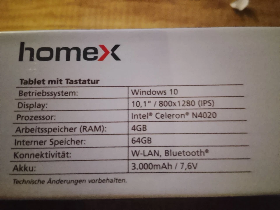 homeX 2-in-1 Notebook Tablet - Bild 4 von 4