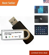 Flash Drive, Live Bootable with Kali Linux, Mint Cinnamon, Tails OS, Caine OS...