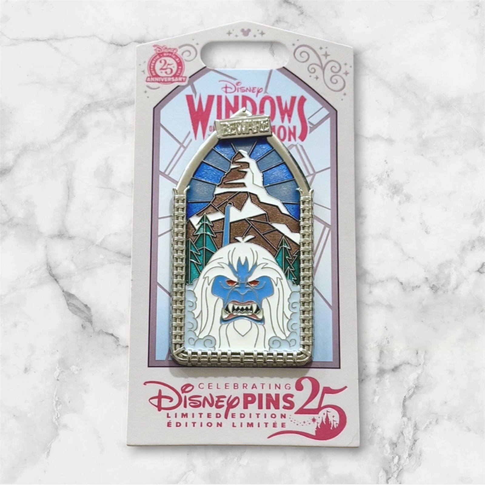 Disney Windows of Attraction Disneyland LE 2500 Matterhorn Yeti PIN