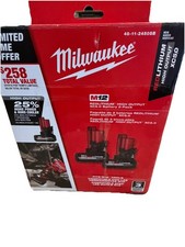 Milwaukee 48-11-2450SB M12 RedLithium HIGH OUTPUT 5.0Ah XC5.0 2 Battery Pack New