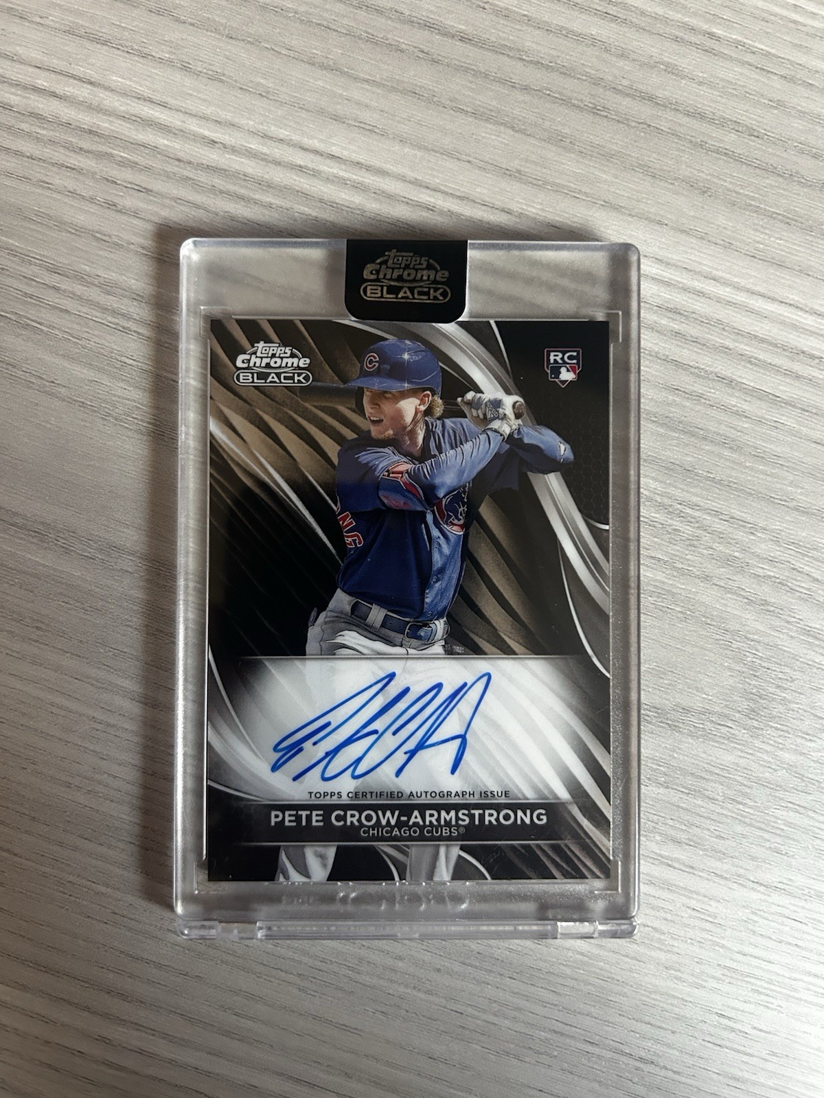 2024 Topps Chrome Black - Autographs Pete Crow-Armstrong #CBA-PC (AU, RC)