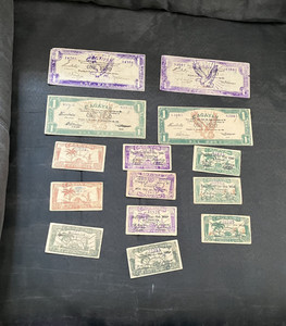 Philippines CAGAYAN 5, 10, 20, 50 centavos, 1 peso notes emergency currency WWII