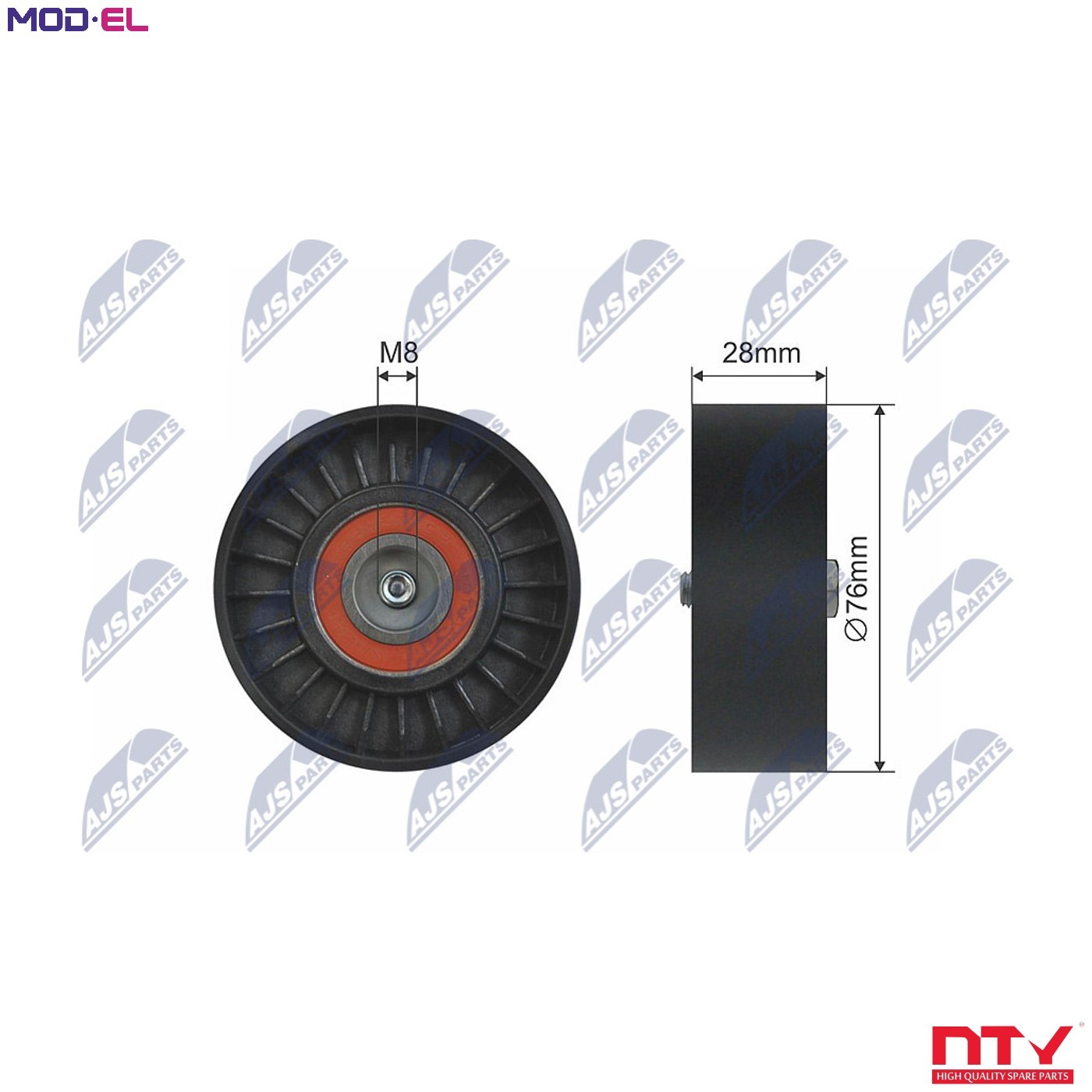 Fits NTY RNK-AU-009 PULLEY IDLER V-BELT ⭐UK Stock⭐ - Image 10