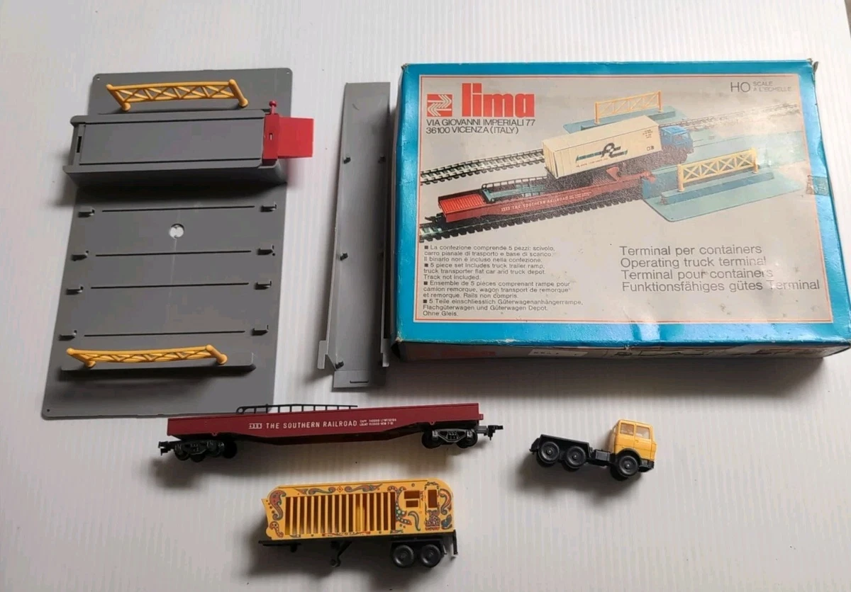 Lima Plastic HO Model Railroad Buildings, Tunnels & Bridges for