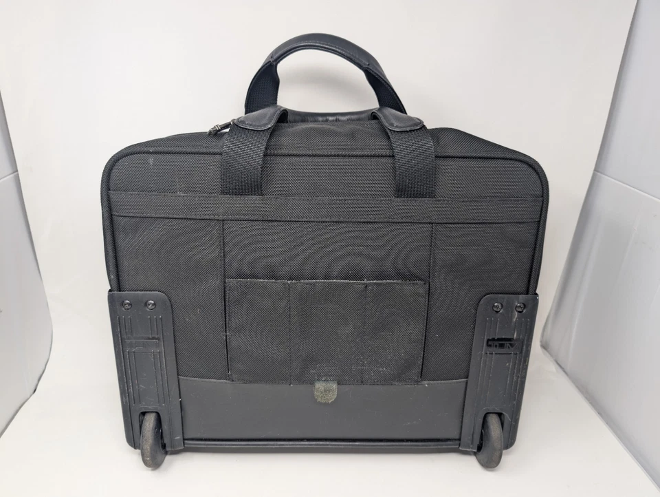 18" Tumi ALPHA Rolling Laptop Bag Ballistic Nylon Black VINTAGE Luggage Wheeled - Image 3 of 4