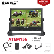 SEETEC ATEM156 15.6 inch Broadcast Video Monitor 4 HDMI Quad Display Live Stream