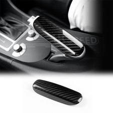 For Benz Slk 2004-2010 Center Handbrake Decorative Cover Hard Black Carbon Fiber