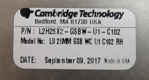 Cambridge 240941 Scan Head Set 710-81260 L2H25X2-GSBW-U1-C102 710-81688 New - Foto 23 di 24