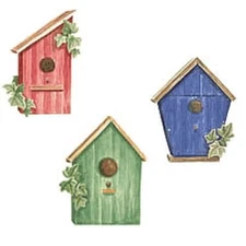 25 Birdhouse WALLIES CUTOUTS