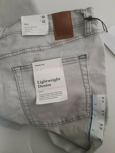 Men's Slim Fit Lightweight Jeans - Goodfellow & Co - Gray, Size 38x32, NWT - Picture 5 of 6