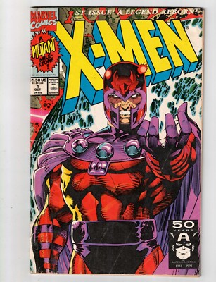 X-Men #1 Marvel Comics Vol. 1 1991 Direct Jim Lee Cover Fair Paper