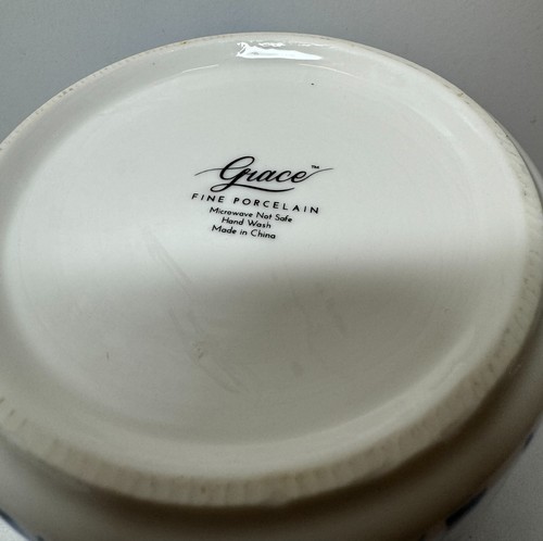 Grace Pantry Blue Flowers Wood Lidded Canister Jars - TWO SIZES - Picture 12 of 23