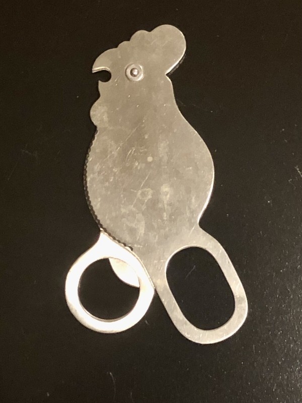 Vintage Rooster Shaped Cigar Cutter Made in Japan