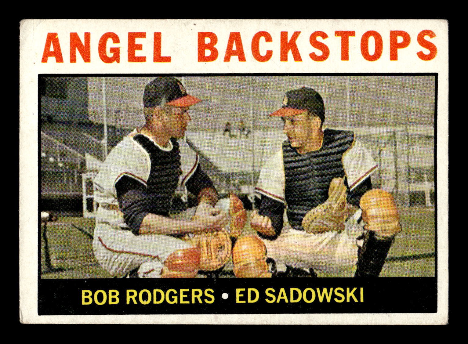 Angel Backstops (Bob Rodgers / Ed Sadowski) 1964 Topps #61 Los Angeles Angels GD