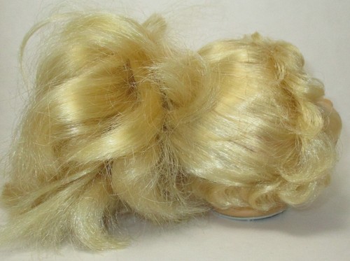 Vtg CPK Cabbage Patch Kids Blonde Cornsilk HM #15 HEAD ONLY Blue Eyes CUT HAIR?? - Picture 8 of 15