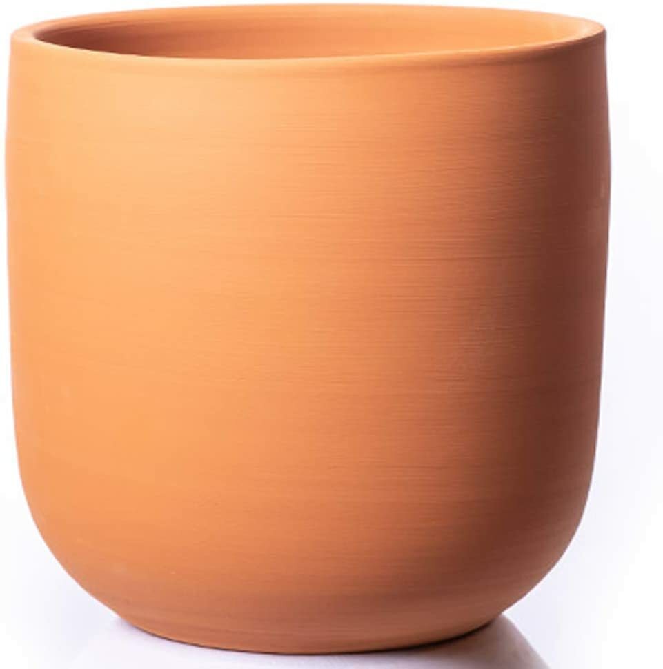 Maceta Artesanal DE Barro Modelo Bote2 Medidas 20X21CM ALFAREROS DAMIAN CANOVAS