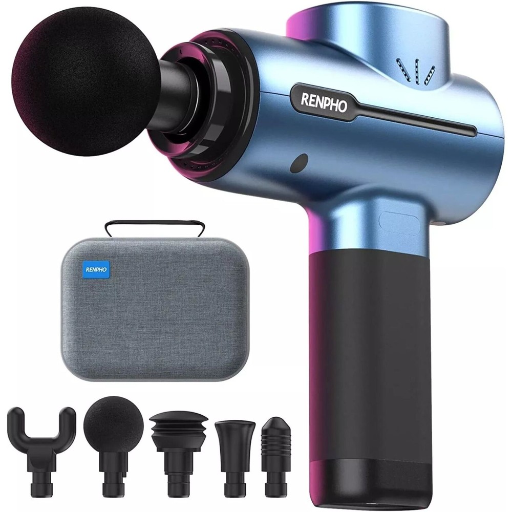 RENPHO Percussion Massage Gun for Deep Tissue Muscle Relief and Relaxation Body Vibrating Massager