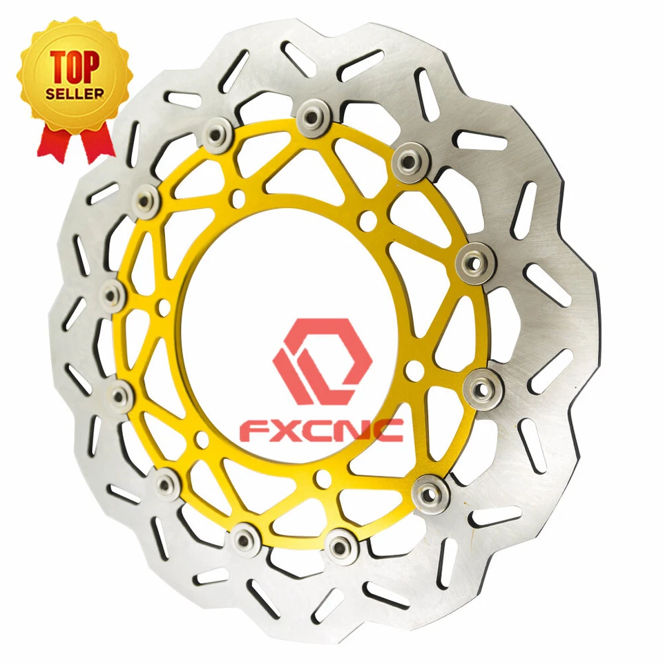 Rotores de disco de freno flotador delantero para motocicleta ninja250 2008-2012 2009 2010 2011 Foto 4 de 4