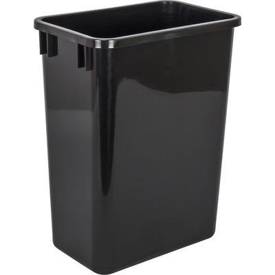 35 Qt Black Kitchen Cabinet Waste Container Trash Can Garbage Bin Replacement