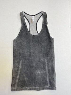Adidas Women's Wanderflow Warp Knit Tank Top Dark Gray