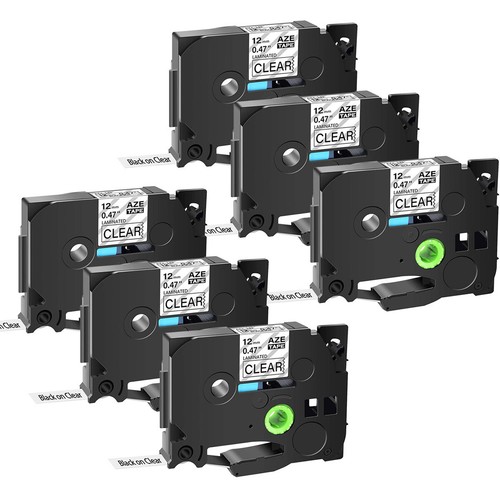 para Brother P Touch 2040 TZ TZe 231 Cinta de Etiqueta Repuesto 12mm 0.47" Laminada - Imagen 26 de 31