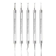 5pcs 10sizes 2-way Dotting Tool Pen Nail Art Painting Marbleizing Swirls Mandala