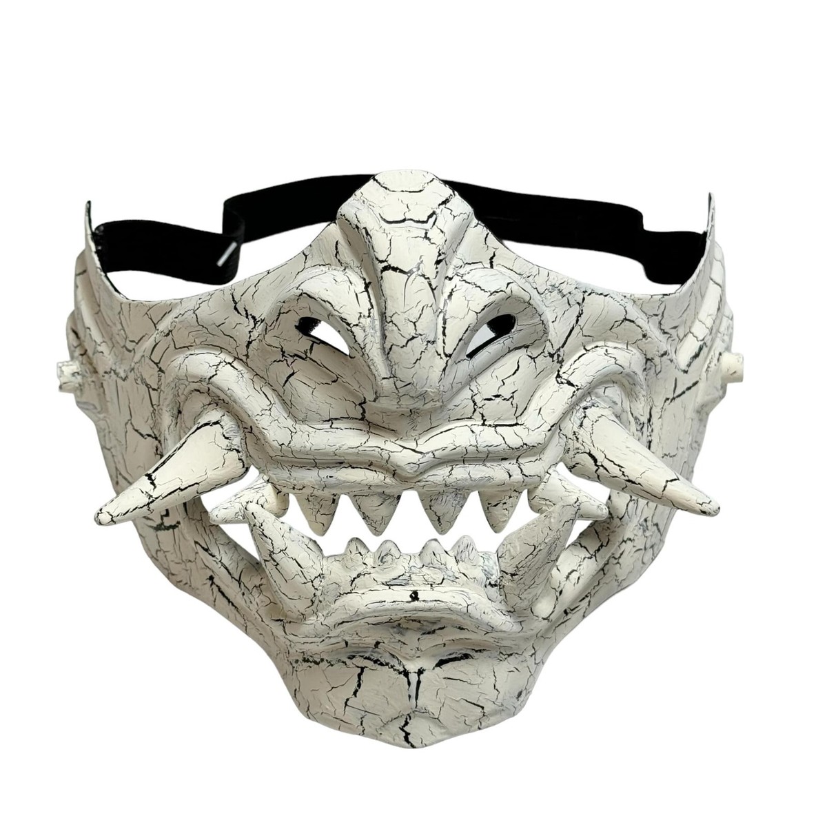 hannya Cyberpunk Japanese Hannya Half Face Oni Mask – Techwear Official