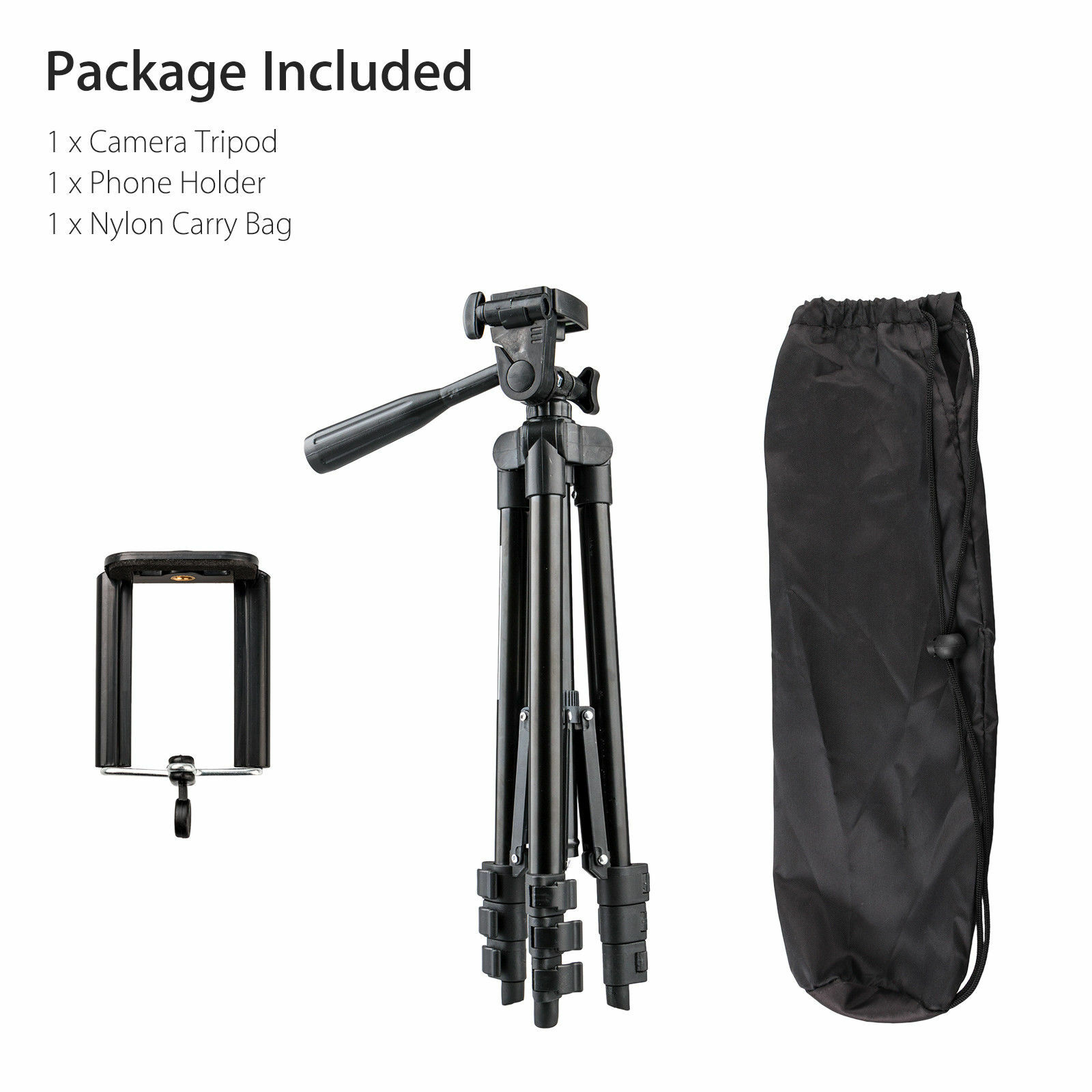 Professional Camera Tripod Stand Holder Mount for iPhone Samsung Cell