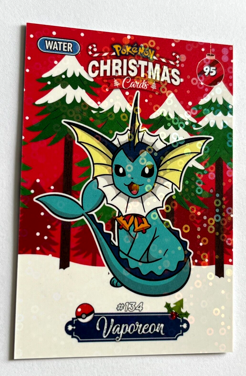 2024 POKEMON CHRISTMAS Collectoons Card #095 VAPOREON Peru Special