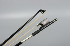 Advanced Violin Bow 4/4 Black Carbon Fiber Straight balance AAA Bow Hair Frog