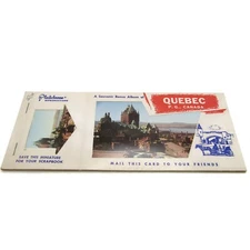 Quebec PQ Canada Souvenir Postcard Photo Album Book