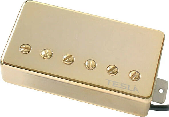 TMG Tesla Pickup Humbucker Set Bridge und Neck OPUS Vintage PAF Sound gold