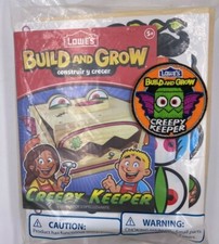 Lowe  s Build  Grow Craft Kit Wooden Creepy Keeper with Patch NEW Sealed 