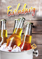 Einladungskarten Essen Feier Geburtstag Einladung Dinner Party Bier Motiv Karte